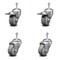 Service Caster 3.5 Inch Gray Polyurethane Swivel 3/8 Inch Stem Caster Total Lock Brake, 2PK SCC-TSTTL20S3514-PPUB-381615-2-S-2 - alternate 2